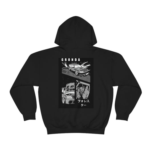 Gronda Manga Hoodie Black